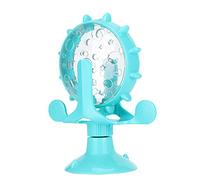 Haofy Cat Food Moulin à Vent Fuite Touet Multifonctionnel Interactive Dog E Mangeoires Puzzle Toys Aspiration Cat Snack Feeder Lent et Soulagement du Stress (Blue)