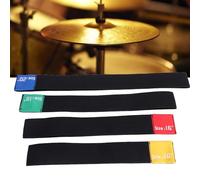 Haofy Ceinture de Sourdine pour Cymbale de Batterie, Silencieux élastique pour Cymbales de 14 à 20 Pouces, Accessoire de Pratique de Réduction du Bruit avec Amortissement du Son à 85%