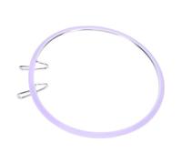 Haofy Cerceau à Broder, Anneau de Cerceau de Point de Croix en Métal en Plastique, Cercle de Broderie pour la Couture de L'artisanat avec une Configuration Rapide, Léger Mais