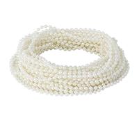 Haofy Chaîne de Perles Imitées ABS de 10 M, Diamètre de Perle de 4 Mm, Couleur/Beige, Parfaite pour la Décoration de la Maison et les Décorations de Fête (4MM beige)