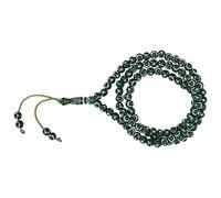 Haofy Chapelet Musulman, Perles de Prière Islamique à 99 Grains avec Gravure D'étoile de Lune, Outil de Culte en Résine pour la Pratique Religieuse, Tasbih de 19,3 Pouces pour la (GREEN)