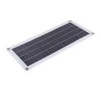 Haofy Chargeur Solaire Compact 20 W 18 V, Module Photovoltaïque en Silicium Polycristallin, Prise de Charge de Voiture, Idéal pour le Cyclisme en Plein Air, la Randonnée, Noir 17,2 X 7,9 Pouces