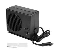 Haofy Chauffage de Voiture Portable 300 W avec Dégivreur et Désembueur, Ventilateur Chauffant en Céramique 12 V et Double Interrupteur pour Air Chaud/froid, Idéal pour la Conduite