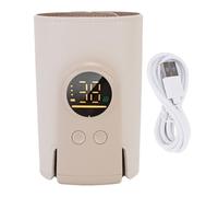 Haofy Chauffe-biberon sans Eau, Batterie Intégrée, Pratique, Portable, Température Constante, Rechargeable par USB, compatibilité Universelle pour Chauffe-biberons au Lait Maternel