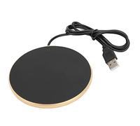 Haofy Chauffe-Bougie, Petit Dessous de Verre Portable à Arrêt Automatique pour Tasses, Plaque de Tasse étanche Intelligente pour Le Bureau et la Maison (Gold)