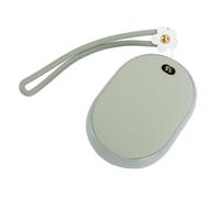 Haofy Chauffe-Mains USB Portable, Banque d'alimentation d'urgence 10 000 MAh 2 A, Charge Rapide, Cadeau d'hiver pour Tout Autour de la Chaleur, Affichage de la Température en Temps Réel (Green)