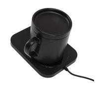 Haofy Chauffe-Tasse à café avec 3 Réglages de Température 50 ℃ -60 ℃ pour 8 Heures d'arrêt Automatique, Chauffe-Boisson alimenté par USB, adapté aux Tasses en Verre en Céramique pour Une (Black)