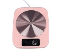 Haofy Chauffe-Tasse alimenté par USB, Chauffe-café Intelligent à Contrôle de Température avec Conception étanche, Tasse Portable et économe en énergie pour Le Bureau et Les Voyages (Pink)