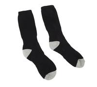 Haofy Chaussettes Thermiques électriques, Chaussettes Chauffantes USB Douces et Chaudes pour Les Activités d'hiver, Randonnée Camping, Ensemble de 2 Paires (Black)
