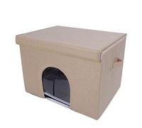 Haofy Chaussure de Refroidissement pour Animaux de Compagnie Pliable Porable Oxford Tissu Cat Grotte (Kaki)