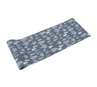 Haofy Chemin de Table de Noël en Polyester, 270x28cm, pour Table à Manger, Décoration de la Maison, Design Unique, Doux et Durable (Sapin de Noël Gris Style C)