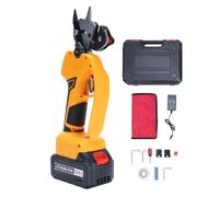 Haofy Cisaille électrique 60W, branches sans Fil avec Batterie 1500mAh, Poignée Ergonomique, Cisaille pour Tailler les Arbres de Jardin (Prise UE 100-240v)