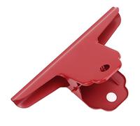 Haofy Clamp/Holder de Reliure en Métal, capacité de 2,5 Pouces pour Plus de 100 Feuilles avec une Forte Force de Serrage à Ressort, Dossier en Métal Creux pour l'organisation du Bureau, le (rouge)