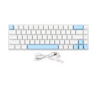Haofy Clavier d'Ordinateur, 68 Touches N Key Rollover Blue Switch, Clavier de Jeu pour Ordinateur de Bureau et Ordinateur Portable (Bleu)