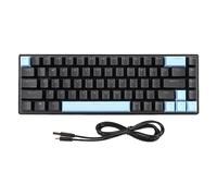 Haofy Clavier d'Ordinateur, 68 Touches N Key Rollover Blue Switch, Clavier de Jeu pour Ordinateur de Bureau et Ordinateur Portable (Noir Bleu)