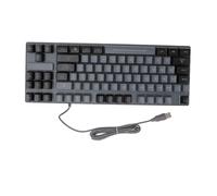 Haofy Clavier D'ordinateur High and Low Key Design RVB RV Backlit Multimedia Contrôle 87 Touches pour L'Office
