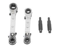 Haofy liquet pour Climatiseur, Ensemble D'outils de Réfrigération en Acier Inoxydable Exquis pour Service CVC 3/8 Pouces à 1/4 Pouces, 5/16 à 1/4, 2 Adaptateurs