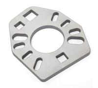 Haofy Clé à Pignon en Acier Inoxydable, Extracteur de, Trou Central de 2 Pouces pour Attaches 1/4 5/16 3/8, Deux Douilles Carrées de 1/2 Pouces, Outil de pour Ateliers de Réparation Automobile,