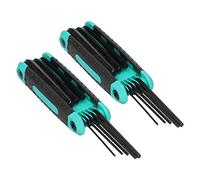 Haofy Clé Hexagonale Pliante 8 en 1, Outil Manuel Multifonction Durable pour Serrer et Retirer les Vis, Matériau en Acier au Chrome Vanadium, pour une Utilisation dans un Petit Espace