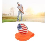 Haofy Clip pour Chapeau de, Conception Magnétique, Marqueur de Balle Robuste, Accessoire pour L'entraînement de, activité de Plein Air, 1 Pièce (Orange Rouge)