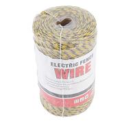 Haofy Clôture électrique en Polyfil 6 Brins en Acier Inoxydable 200 M avec Haute conductivité pour la Protection de la Ferme, le Confinement du Bétail, la sécurité des Cultures (MLD-040C)