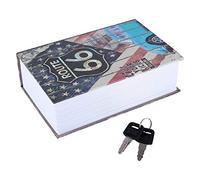 Haofy Coffret de sécurité, coffre-fort Haofy avec 2 clés, caisse verrouillable en forme de dictionnaire, coffre-fort pour stocker de l'argent, étui à bijoux pour bureau/maison,