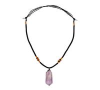 Haofy Collier Pendentif en Cristal de Quartz à Prisme Hexagonal, Design élégant, Guérison Spirituelle, Accessoire de Bijoux pour Hommes et Femmes