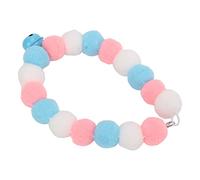 Haofy Collier pour Chat en Peluche, Accessoire de Cou à Pompons Doux pour Chats et Petits Chiens, Conception élastique pour Un Port Facile, pour Les Photos d'hiver et Les événements Sociaux (S)