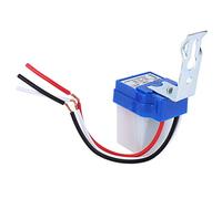 Haofy Commutateur de Capteur de Lumière de Lampadaire Extérieur de 2 Pièces, Contrôle Fiable de Capteur de Photoswitch, Portée de Détection de 10 M pour les Lampadaires (AS-10A-12V)