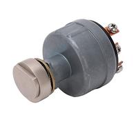 Haofy Commutateur de Démarrage D'allumage de Pelle à 6 Broches avec clé pour EX200, Commutateur de Démarrage D'allumage Professionnel en Contact en Cuivre Rouge, Boîtier en Alliage D'aluminium,