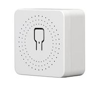 Haofy Commutateur WiFi Miniature Portable 16 A Interrupteur à Prise Unique AC100-240 V pour Application - TéléCommande, Commande Vocale - Facile à Installer - Matériau ABS