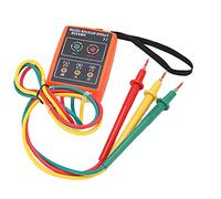 Haofy Compteur de Séquence de Phases, Détecteur D'indicateur LED Fiable pour une Mesure Efficace, pour les écoles et les Laboratoires, Testeur AC SM852B