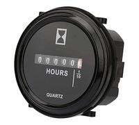 Haofy Compteur Horaire à Quartz, Compteur Horaire de Moteur Entièrement scellé, de Temps Précis pour la Maintenance des équipements, Plage 99999,9 pour Générateurs et Machines