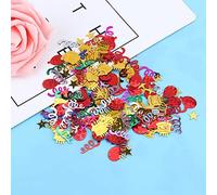 Haofy Confettis de Fête 60 G pour Plus de 30 Ballons Bords Lisses Coupés à la Machine Paillettes Colorées pour Réception de Mariage, Fête de Révélation du Genre, Célébration de Remise des Diplômes