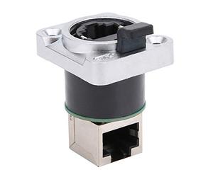 Haofy Connecteur coudé RJ45 Isolant Rond étanche, Solide et Durable pour Les Environnements Extérieurs