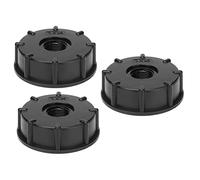 Haofy Connecteur de Réservoir IBC à Filetage Grossier, Ensemble de 3 Pièces, Raccord en Plastique Très Pratique pour Le Contrôle du Réservoir d'eau, Diamètre Intérieur de 60 Mm, Barils de Produits