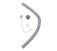 Haofy Connecteur de Vidange D'évier Droit pour Camping-Car, ABS Durable et Acier Inoxydable, Conception Antirouille et Anti-Fuite avec Colliers de Serrage pour Remplacement de Vidange