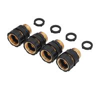 Haofy Connecteur Rapide pour Tuyau D'arrosage, Durable, sans Fuite, Facile à Utiliser pour Les Dispositifs D'arrosage, Raccords en Laiton pour Arroseur de Pelouse, 4 Pièces