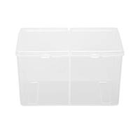 Haofy Conteneur de Rangement en Plastique Multifonctionnel pour Tampons de Coton, Vernis à Ongles, Produits de beauté avec Cloisons Indépendantes, Boîte de Rangement étanche