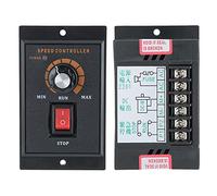 Haofy Contrôleur de Vitesse DC-51, Large Plage de Contrôle de Vitesse 0-90VDC pour Machines D'instrumentation, Installation Facile, Boîtier ABS 120W 2,2a (Tension de sortie 0-110VDC)