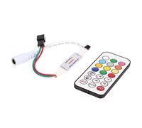 Haofy Contrôleur LED RVB pour bandes lumineuses WS2811 WS2812B DC 5-24V, télécommande infrarouge 21 touches, mémoire de réglages, contrôle jusqu’à 1024 pixels, idéal éclairage intérieur