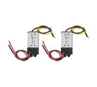 Haofy Convertisseur DC Haute efficacité 5V 3A, 2 Pièces, Convertisseur de Réduction de Tension pour Voiture, Bateau, Yacht, Chemin de Fer, Aviation