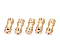 Haofy Coupleur D'arbre en Cuivre de Haute qualité pour Modèles de Voitures, Navires, Robots, Manchon de Connecteur de Moteur Durable pour Transfert de Mouvement Rotatif, 5 Pièces (3mm à 4mm)