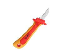 Haofy Couteau D'électricien Résistant aux Hautes Tensions avec Matière Plastique Isolante, Outil de Démontage pour Retirer la Gaine de Câble, Aspect Compact et Performances Stables