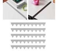 Haofy Couvercles D'écart de Cuisinière de Cuisine, 5 Pièces, Remplisseurs D'espace Flexibles en Silicone de qualité Alimentaire, Antidérapants, avec Conception Découpable pour (GREY)