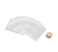 Haofy Couvercles Universels en Papier d'aluminium, Autocollants Durables pour Dosettes de café avec 100 Pièces de Papier Filtre, Joints de Capsules de café pour le Brassage du à la Maison