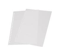 Haofy Couverture de Reliure, Plastique PP avec 20 Trous, Format A5, Couverture de Présentation Flexible pour Notes et Rapports (WHITE)