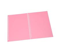 Haofy Couverture de Reliure, Plastique PP avec 20 Trous, Format A5, Couverture de Présentation Flexible pour Notes et Rapports (rouge)