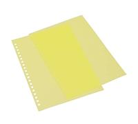 Haofy Couverture de Reliure, Plastique PP avec 20 Trous, Format A5, Couverture de Présentation Flexible pour Notes et Rapports (YELLOW)