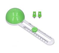 Haofy Craft Circle Cutter Outil de Découpe de Papier Portable et Léger pour Bricolage, Coupe-papier Circulaire Réglable Manuellement, pour les Amateurs D'artisanat, Plastique PP (GREEN)